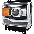 Passenger Side Headlight, with Bulb, LED, Clear Lens