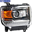 Passenger Side Headlight, with Bulb, LED, Clear Lens, CAPA Certified