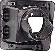 Front, Passenger Side Fog Light Trim, Textured Black