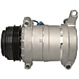 2000 Chevrolet Silverado 2500 - A/C Compressor, OHV, With 1 Piece Compressor Manifold; HU6 Compressor Type, One Bolt to mount the Hoses, With Clutch, 4-Groove Pulley, 8 Cyl 6.0L