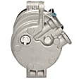 2000 Chevrolet Silverado 2500 - A/C Compressor, OHV, With 1 Piece Compressor Manifold; HU6 Compressor Type, One Bolt to mount the Hoses, With Clutch, 4-Groove Pulley, 8 Cyl 6.0L