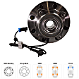 2006 Chevrolet Silverado 1500 HD - Front, Driver or Passenger Side Wheel Hub, 4WD, 8 Lugs, With Bearing, With Sensor