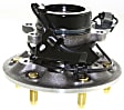 2005 Chevrolet Colorado - Front, Passenger Side Wheel Hub, 4WD, 6 Lugs, With Bearing