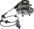 Front, Driver Side Wheel Hub, With Bearing, 6 x 5.5 in. Bolt Pattern
