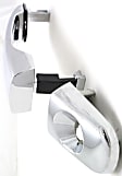 Front, Driver Side Chrome Exterior Door Handle, With Key Hole