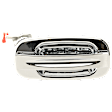 2002 Cadillac Escalade EXT - Rear, Passenger Side Chrome Exterior Door Handle, Without Key Hole