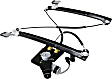 Rear, Driver Side Power Window Regulator, With Motor