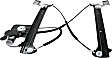 Rear, Driver Side Power Window Regulator, With Motor