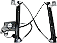 Rear, Driver Side Power Window Regulator, With Motor