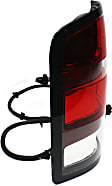 Driver Side Tail Light, with Bulb, Halogen, Amber, Clear and Red Lens, Denali Model, New Body Style