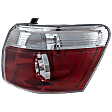 Passenger Side Tail Light, with Bulb, LED, Clear and Red Lens, CAPA CERTIFIED