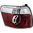 Driver Side Tail Light, with Bulb, LED, Clear and Red Lens