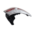 Driver Side Tail Light, with Bulb, LED, Clear and Red Lens