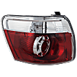Driver Side Tail Light, with Bulb, LED, Clear and Red Lens