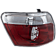 Driver Side Tail Light, with Bulb, LED, Clear and Red Lens