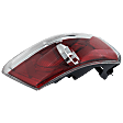 Driver Side Tail Light, with Bulb, LED, Clear and Red Lens