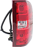 Passenger Side Tail Light, with Bulb, Halogen, Clear and Red Lens