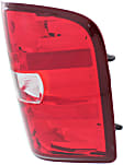 Passenger Side Tail Light, with Bulb, Halogen, Clear and Red Lens