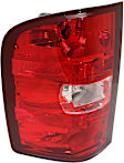 Driver Side Tail Light, with Bulb, Halogen, Clear and Red Lens, CAPA CERTIFIED