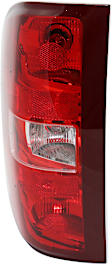 Driver Side Tail Light, with Bulb, Halogen, Clear and Red Lens, CAPA CERTIFIED