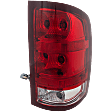 Passenger Side Tail Light, With bulb(s), Halogen, Clear and Red Lens, SL/SLE/SLT/WT Models, CAPA CERTIFIED