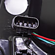 Passenger Side, Outer Tail Light, with Bulb, LED, Clear and Red Lens
