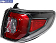 Passenger Side, Outer Tail Light, with Bulb, LED, Clear and Red Lens, CAPA Certified