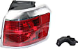 Passenger Side, Outer Halogen Tail Light, with Bulb, Red Lens, Denali Model, CAPA Certified