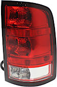 Passenger Side Tail Light, with Bulb, Halogen, Clear and Red Lens, Denali Model