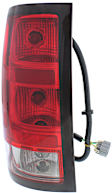 Driver Side Tail Light, with Bulb, Halogen, Clear and Red Lens, Denali Model