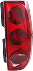 Passenger Side Tail Light, with Bulb, Halogen, Red Lens