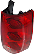 Passenger Side Tail Light, with Bulb, Halogen, Red Lens
