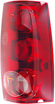 Passenger Side Tail Light, with Bulb, Halogen, Red Lens, CAPA CERTIFIED