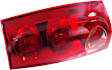 Passenger Side Tail Light, with Bulb, Halogen, Red Lens, CAPA CERTIFIED