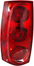 Driver Side Tail Light, with Bulb, Halogen, Red Lens