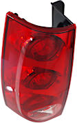 Driver Side Tail Light, with Bulb, Halogen, Red Lens