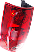 Driver Side Tail Light, with Bulb, Halogen, Red Lens, CAPA CERTIFIED