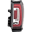 Passenger Side Tail Light, with Bulb, LED, Clear and Red Lens