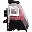 Driver Side Tail Light, with Bulb, LED, Clear and Red Lens