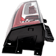 Driver Side Tail Light, with Bulb, LED, Clear and Red Lens, CAPA CERTIFIED