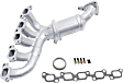 Front Catalytic Converter, Federal EPA Standard, 46-State Legal (Cannot ship to CA, CO, NY or ME), With Integrated Exhaust Manifold, 3.7L Engine