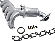 Front Catalytic Converter, Federal EPA Standard, 46-State Legal (Cannot ship to CA, CO, NY or ME), With Integrated Exhaust Manifold, 3.7L Engine