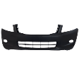 Front Primed Bumper Cover, With Fog Light Holes, Sedan, 3.5L V6 Engine, CAPA Certified