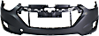Front Primed Bumper Cover, With Emblem Provision, CAPA Certified