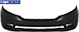 2011-2017 Honda Odyssey - Front Primed Bumper Cover, EX/EX-L/LX Models, Without Parking Aid Sensor Holes, CAPA Certified