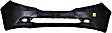 2011-2017 Honda Odyssey - Front Primed Bumper Cover, EX/EX-L/LX Models, Without Parking Aid Sensor Holes, CAPA Certified