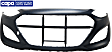 2013-2017 Hyundai Elantra GT - Front Primed Bumper Cover, Hatchback, CAPA Certified