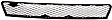 Front, Center Bumper Grille, Textured Black
