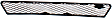 Front, Center Bumper Grille, Textured Black