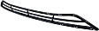Front, Lower Bumper Grille, Textured Gray